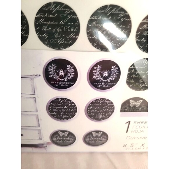 NEW Redesign With Prima Knob Transfer " Cursive Letters" - Picture 3 of 5